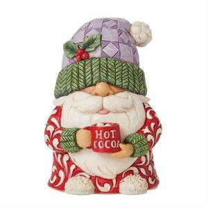 Enesco Jim Shore Heartwood Creek Gnome Drinking Hot Cocoa Figurine
